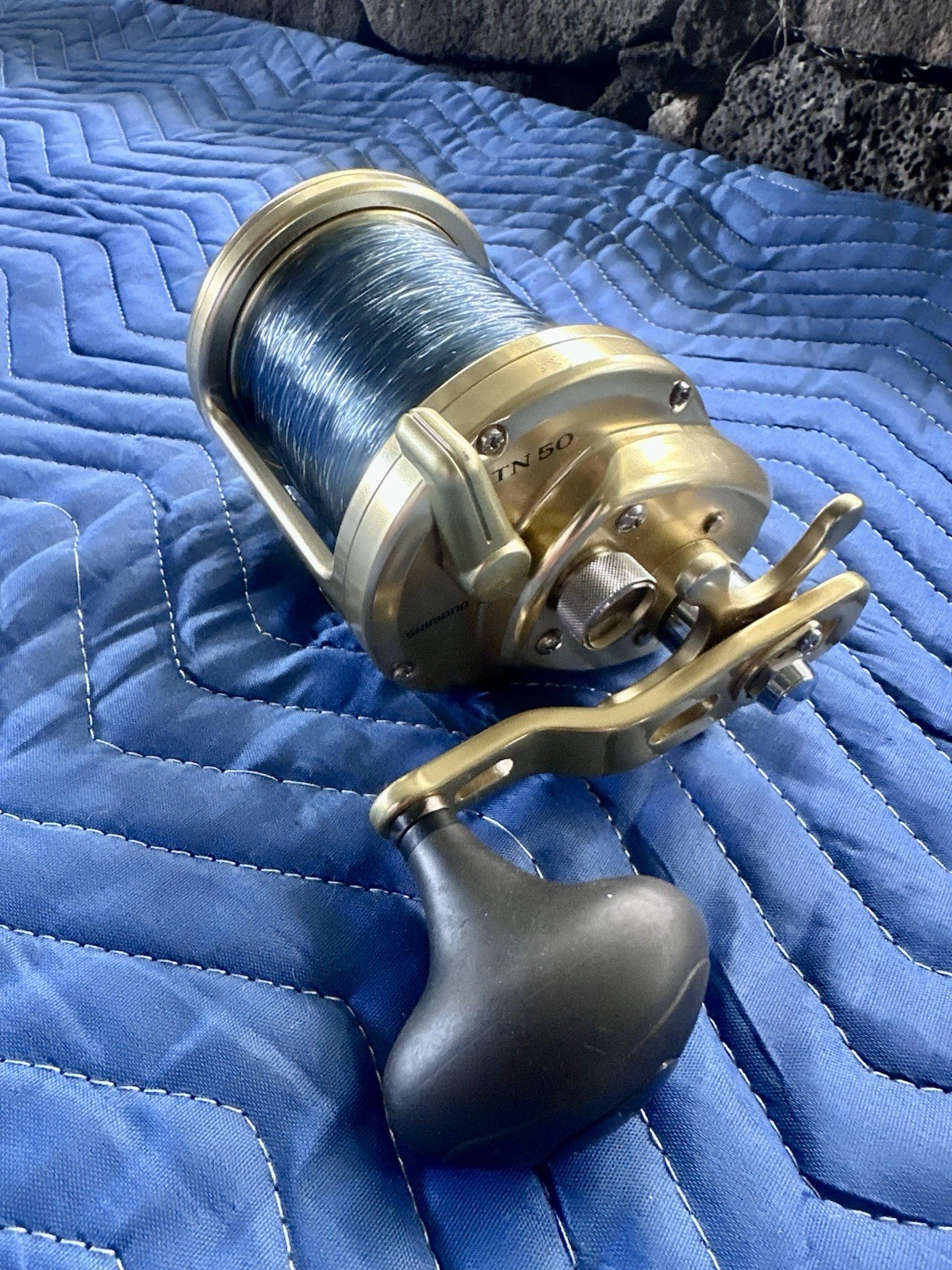 Shimano Trinidad 50 TN50 Fishing Reel Gold, 4.9:1 Ratio