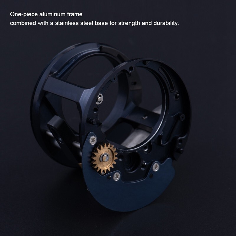 300 Series Round Baitcasting Reel 10+1 BBs Wooden Grip Inshore Saltwater Fishing
