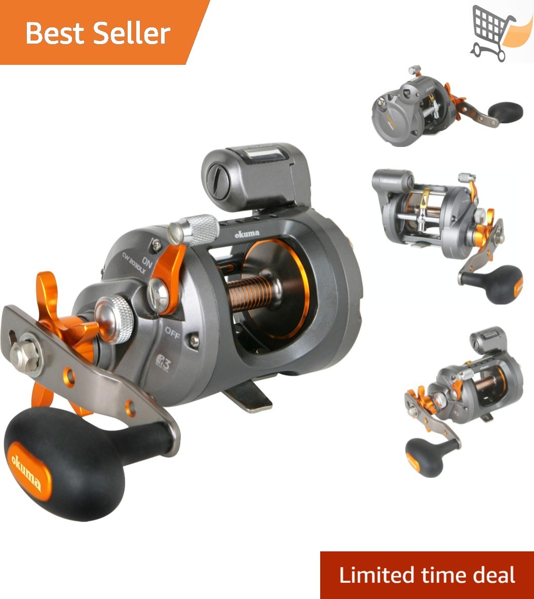 Fishing Reel Lightweight Stainless Steel Trolling Reel Left Hand 20lb Drag