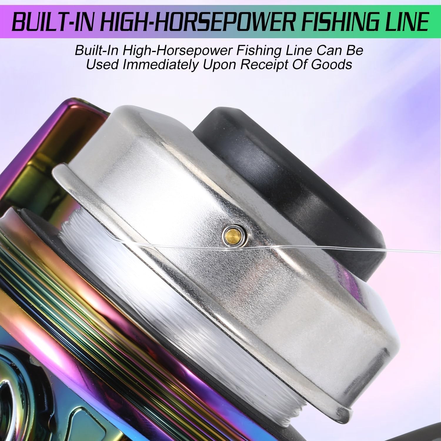 Spincast Fishing Reel,High Speed 3.9:1 Gear Ratio,Trouble-Free Push-Button Bait