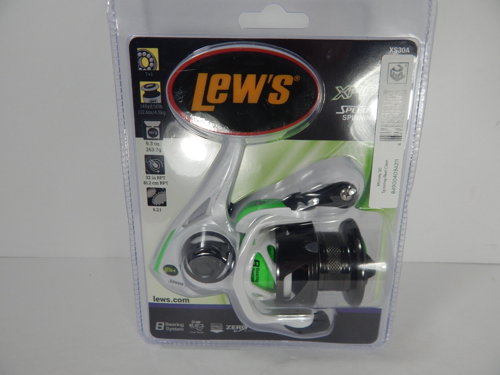 LEW’S XFINITY Spinning Reel XS30A , Speed Spin, Ratio 6.2:1, Line 10Lb/145yds