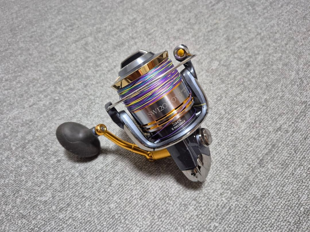 Shimano Twin Power SW 12000XG Spinning Reel PE6 250m Used Light Damage