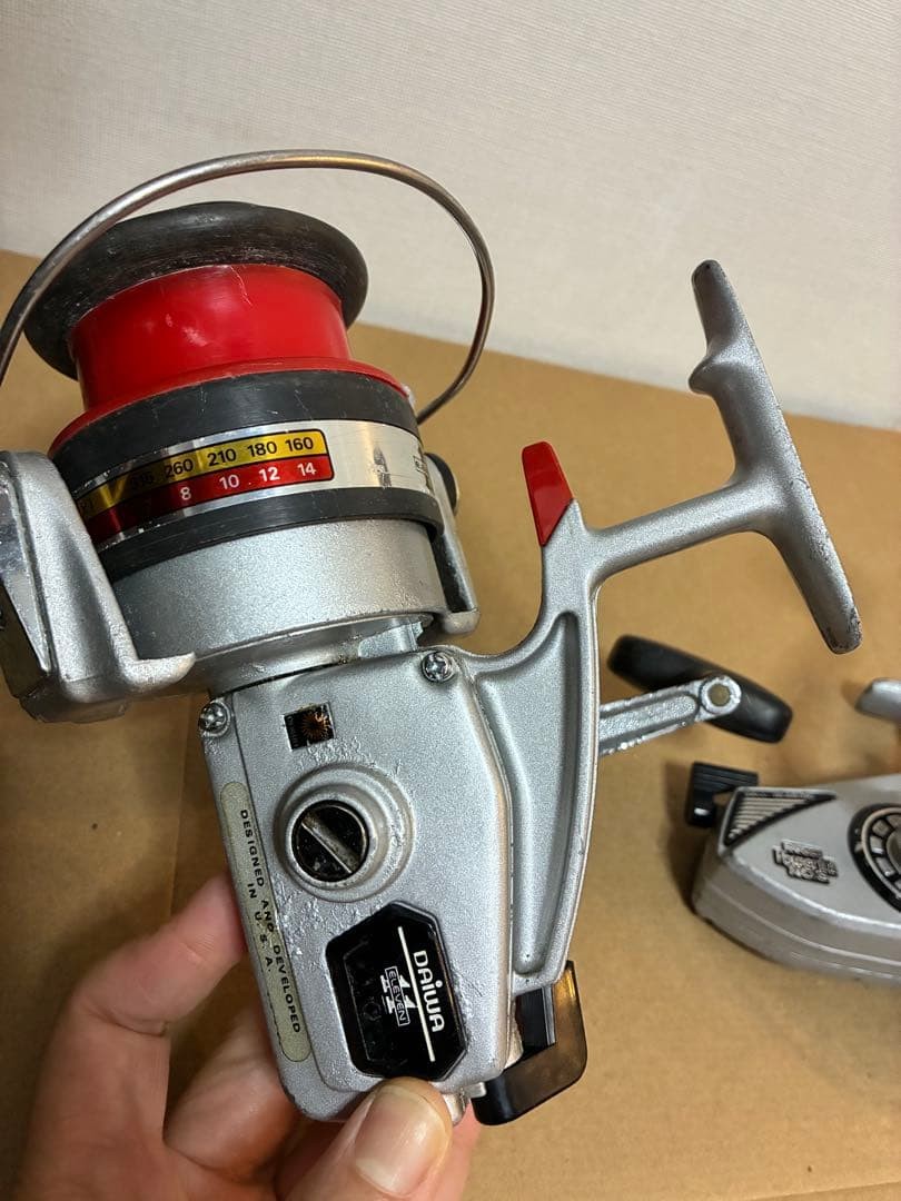 Daiwa Eleven and RYOBI Powerful No.3 Spinning Reel Set of 2 Used
