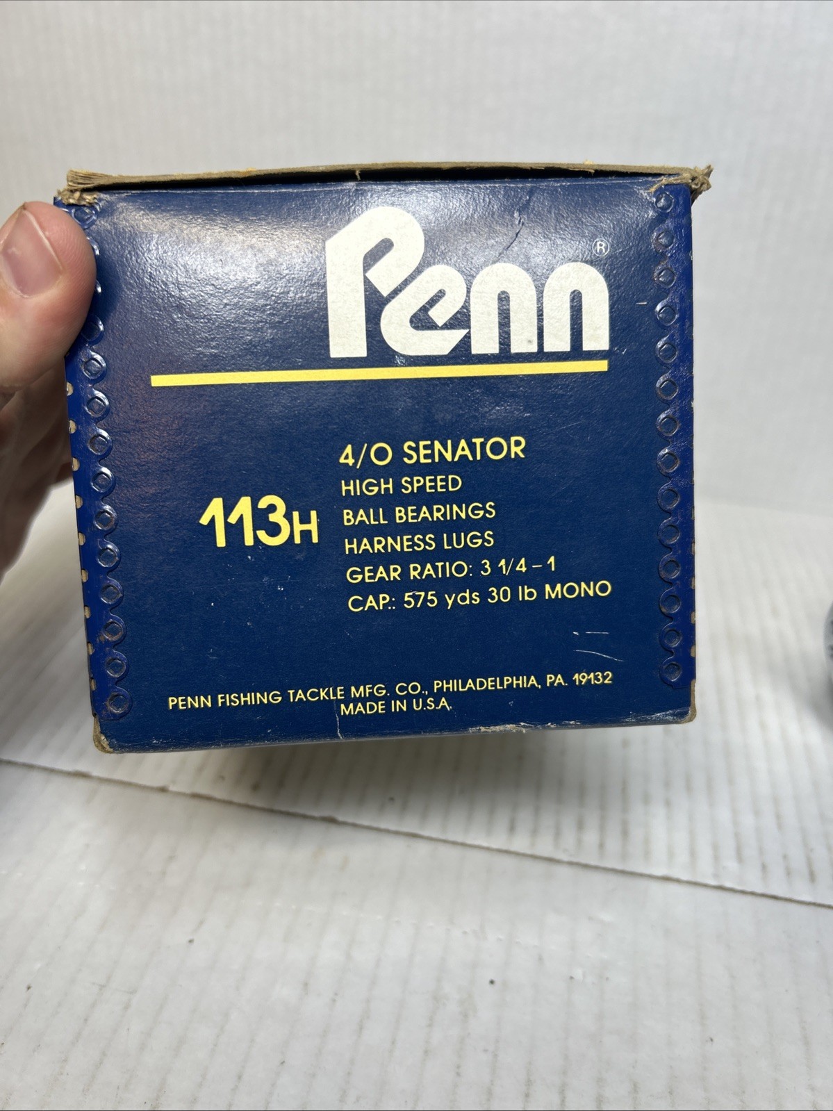 Vintage PENN Senator 113H 4/0 Special Saltwater Fishing Reel with Box