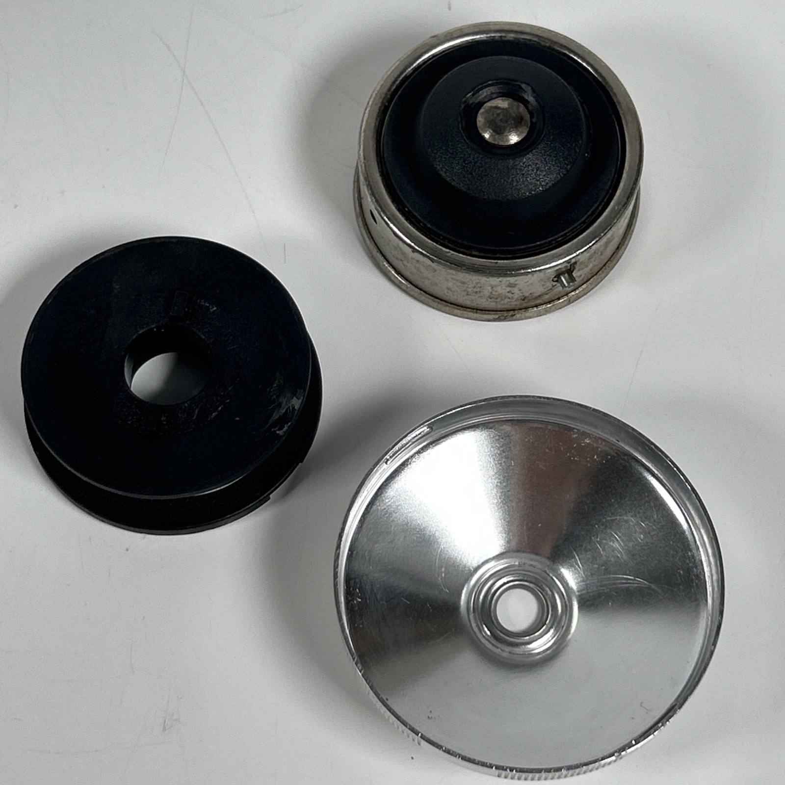 VTG Abu Garcia Abumatic 875 Spincast Reel instant anti-reverse Silver & Black