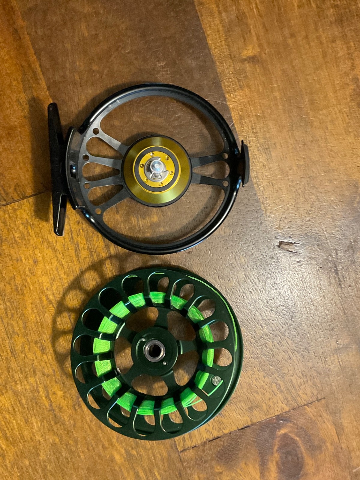 Bauer RX3 Fly Reel – Green Spool, Black Frame Excellent Condition