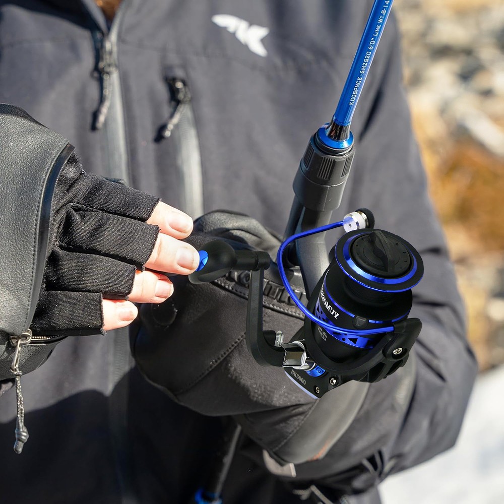 5.5:1 Metal Spinning Fish Reel Fresh/Saltwater Left Right Hand Reel BK1000-7000