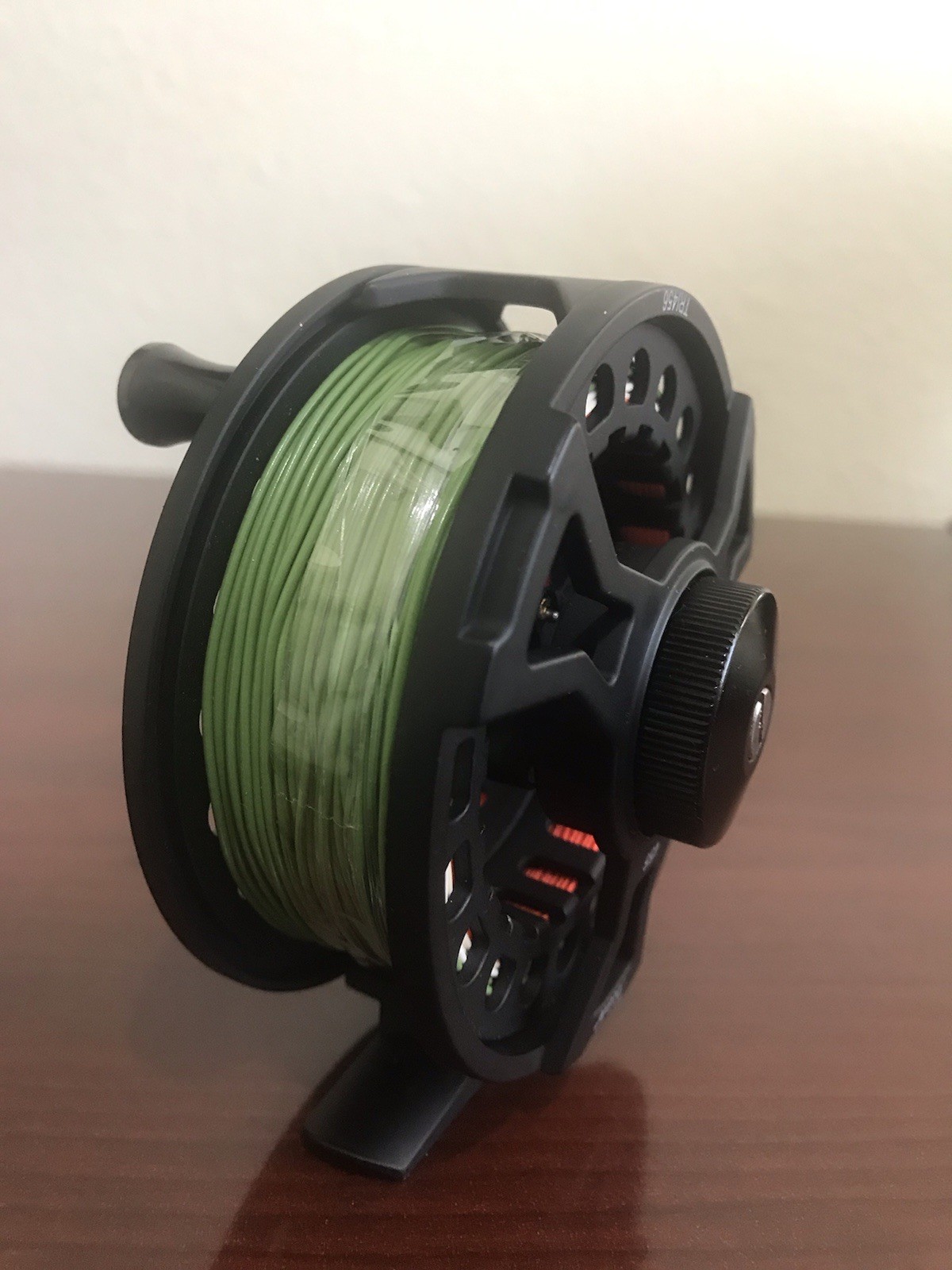 PFLUEGER # 4/5/6 WT LIGHT FLY FISHING REEL WITH BACKING,FORWARD FLOATING+LEADER