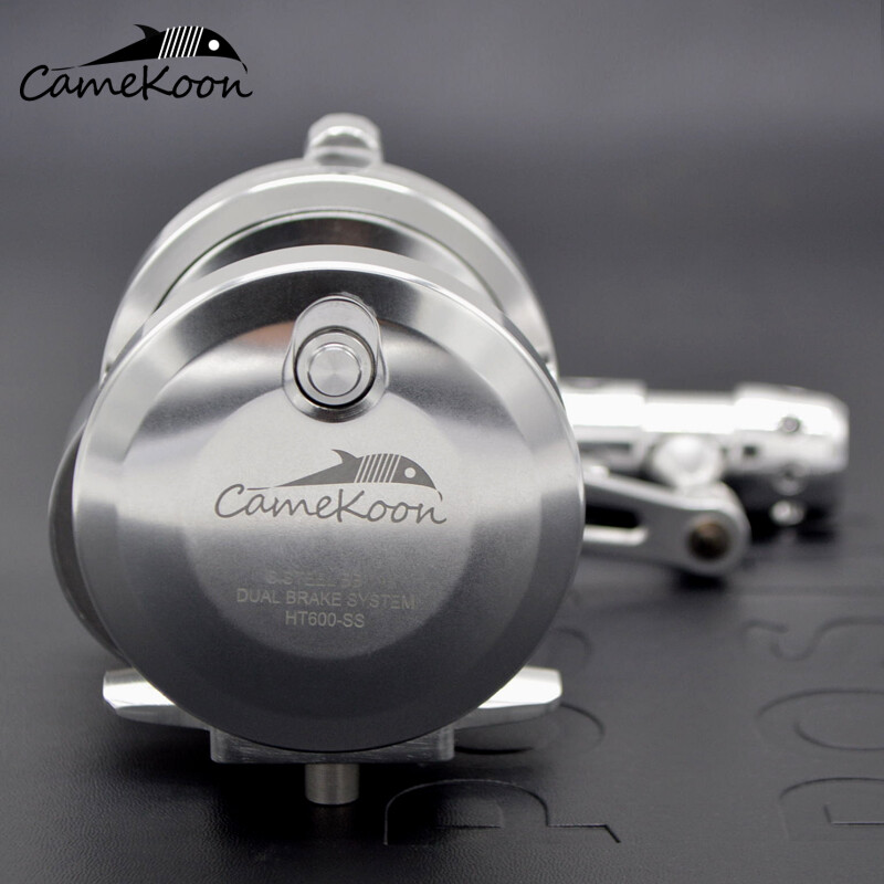CAMEKOON Lever Drag 2-Speed Big Game Conventional Saltwater Jigging Fishing Reel