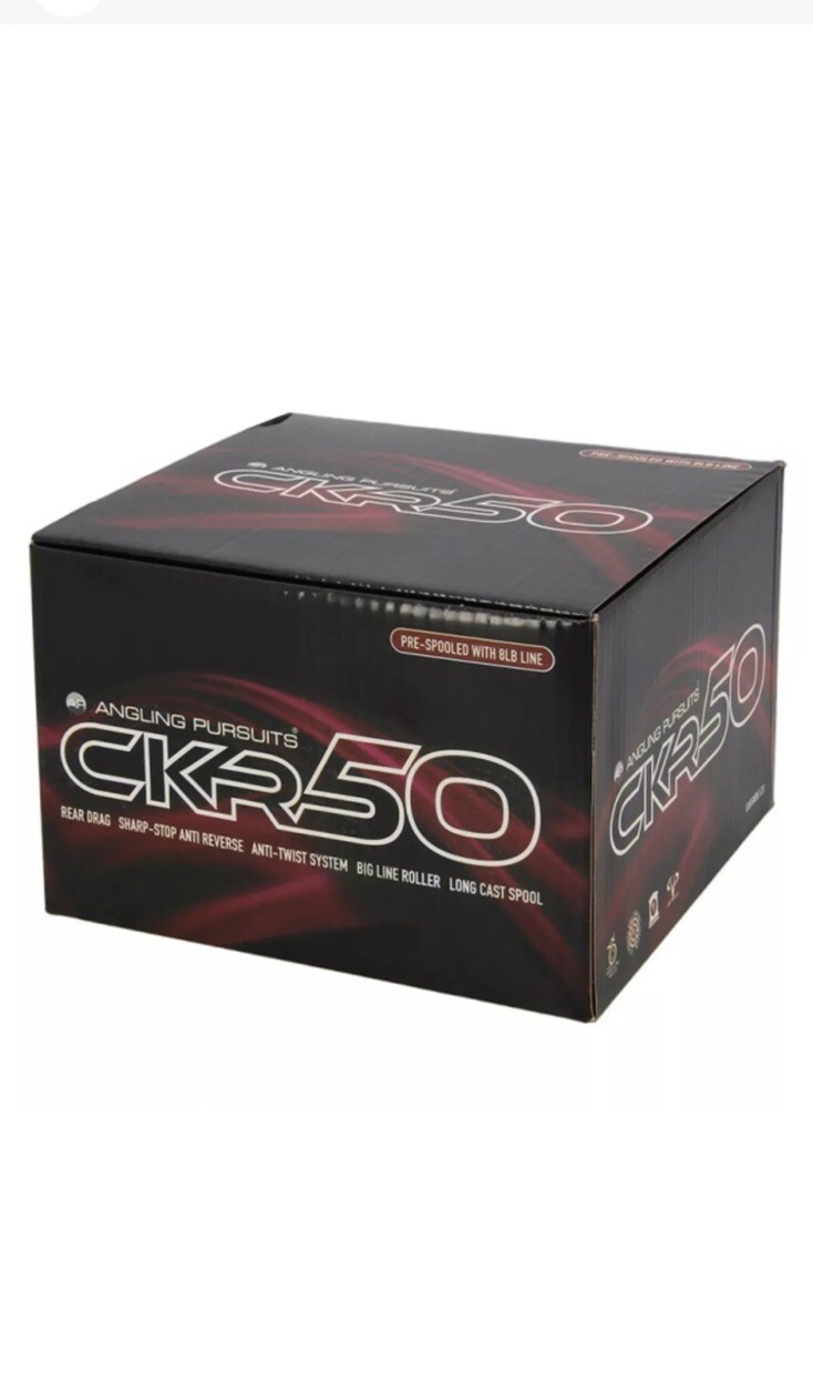 CKR50 Coarse Fishing Rear Drag Reel Preloaded With 8lb Line.