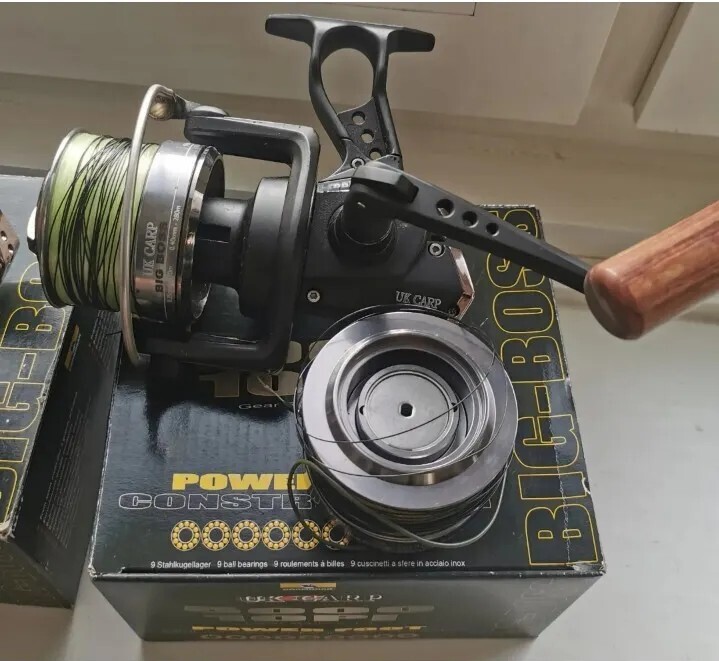 Cormoran UK CARP „5000 10Pi“ BIG BOSS Carp Reels + 3 × Electric Spools, Boxes Excellent