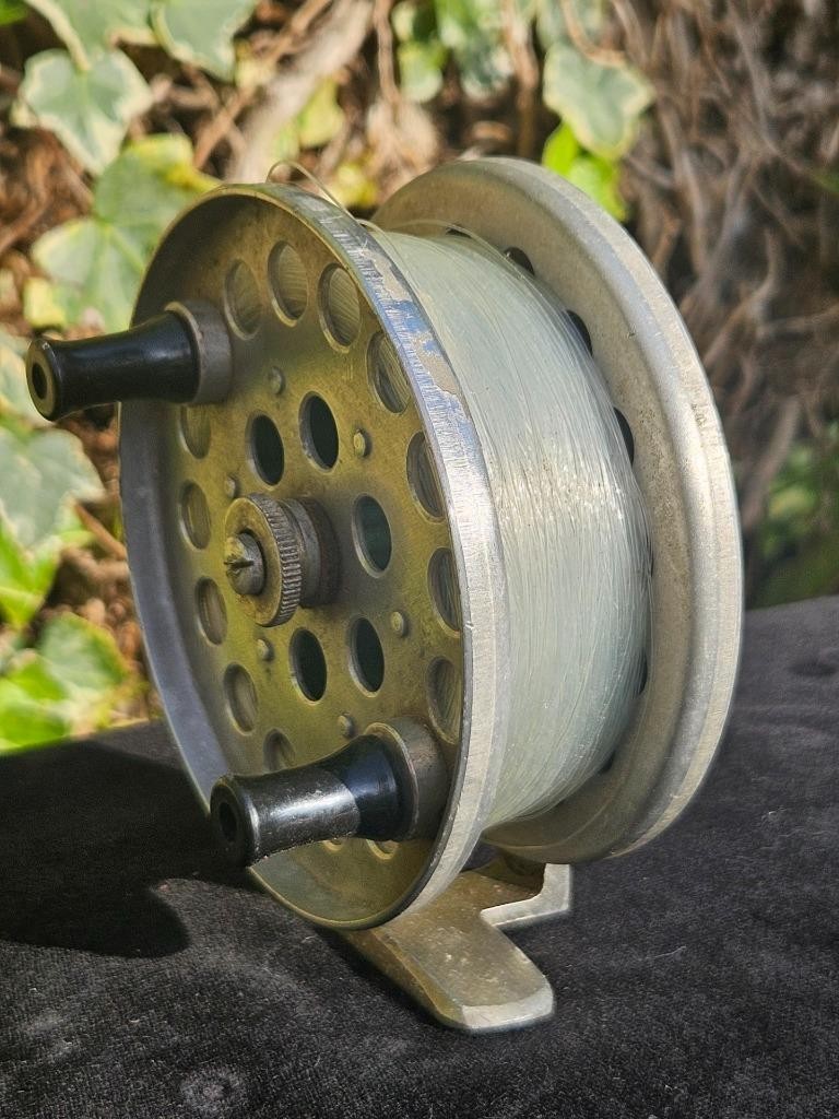 Vintage Belaco German Center Pin Fly Fishing Reel Aluminium Center Pin Reel