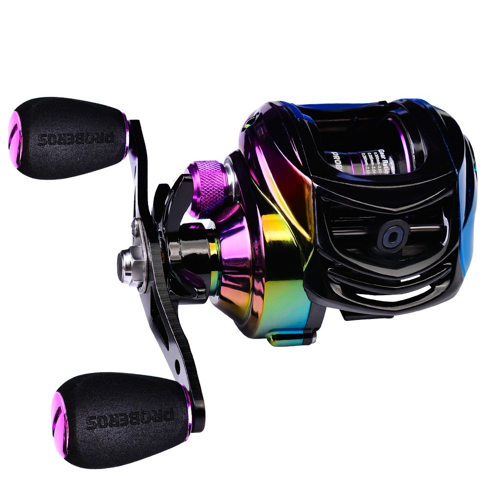 Fishing Casting Fishing Reel 9+1BB Ball Bearings Left/Right Hand 7.2:1 Retrieve
