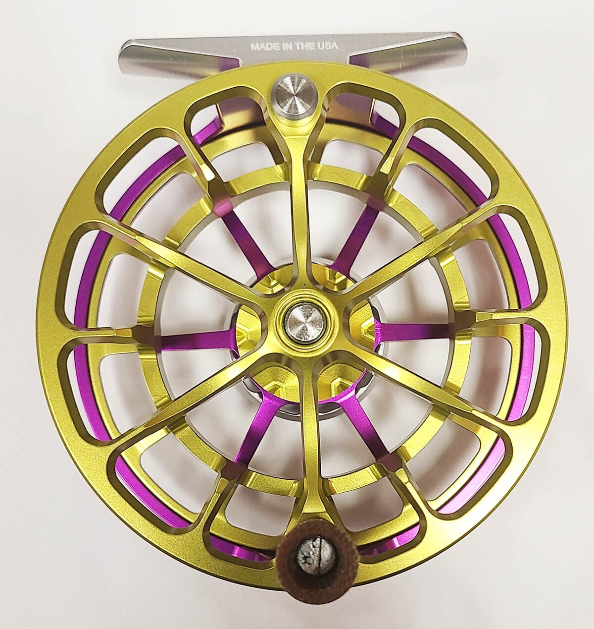 ROSS EVOLUTION LTX 5/6 WEIGHT FLY REEL NEW 2025 MARDI GRAS COLOR PURPLE & LIME