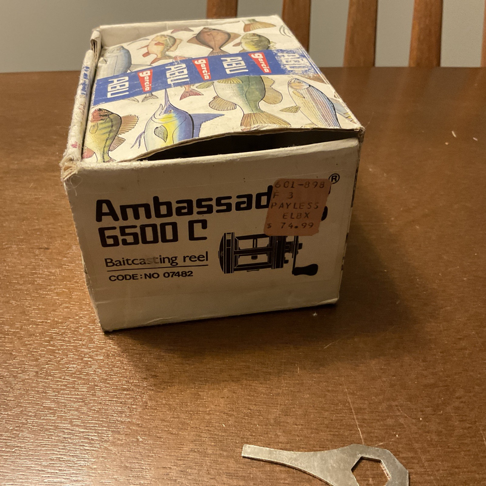 Abu 6500C Ambassadeur Reel BOX ONLY