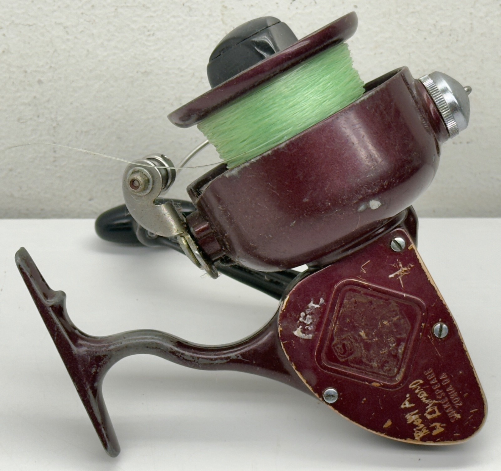 Vintage Shakespeare Sea Wonder 2091A DA Open Face Spinning Reel Fishing Purple