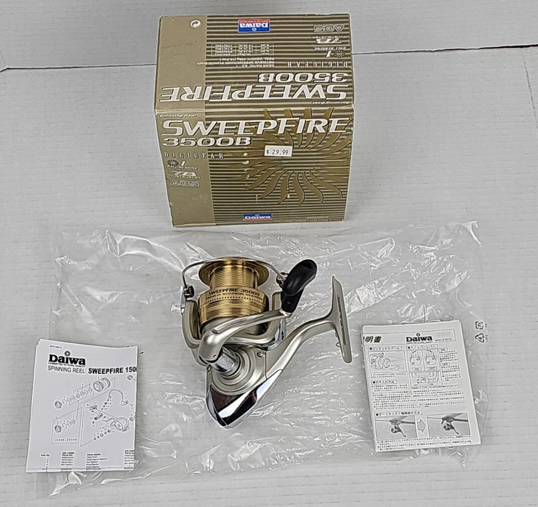 Diawa Sweepfire 3500B Spinning Reel 5.3:1 Crank Reel