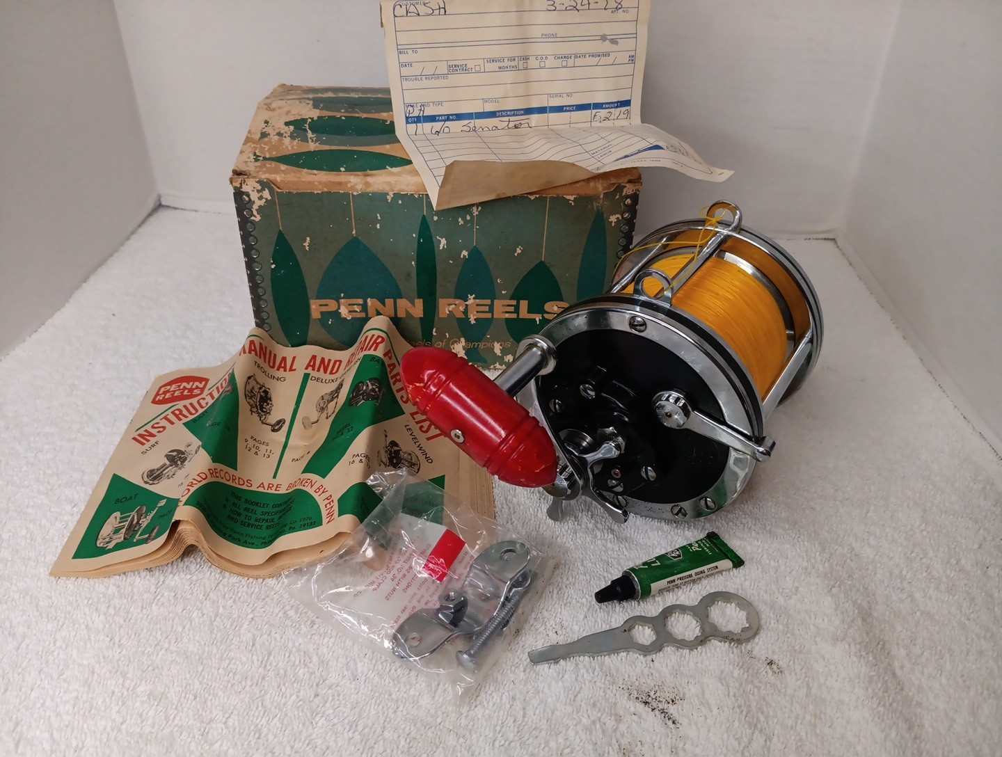 Penn 6/0 Senator 114 Black Model Conventional Fishing Reel Made In USA With Box