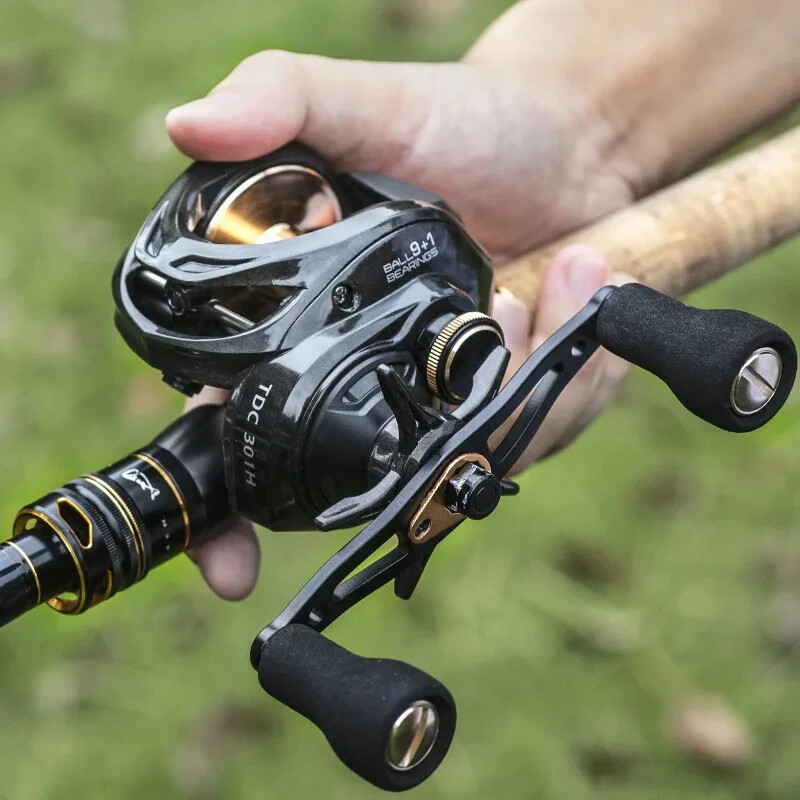 Baitcast Reel Fishing 6BBCarbon Body Max drag 16kg Lure Shake Slowly Wheel Meta