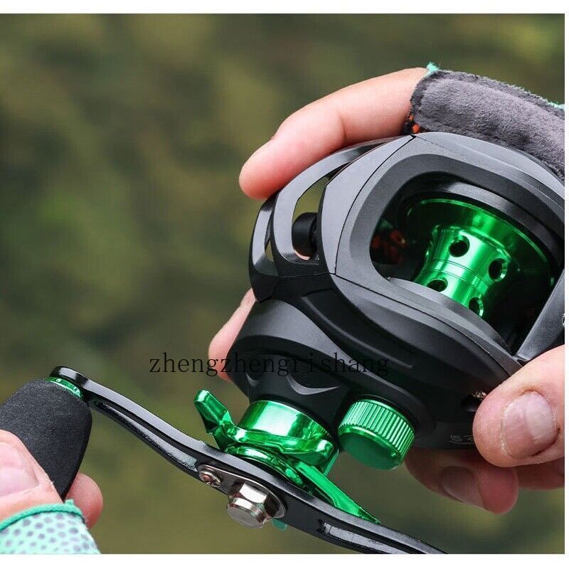 Fishing Reel 7.2:1 Gear Ratio Max Drag 10kg Baitcasting Reel with Aluminum Spool