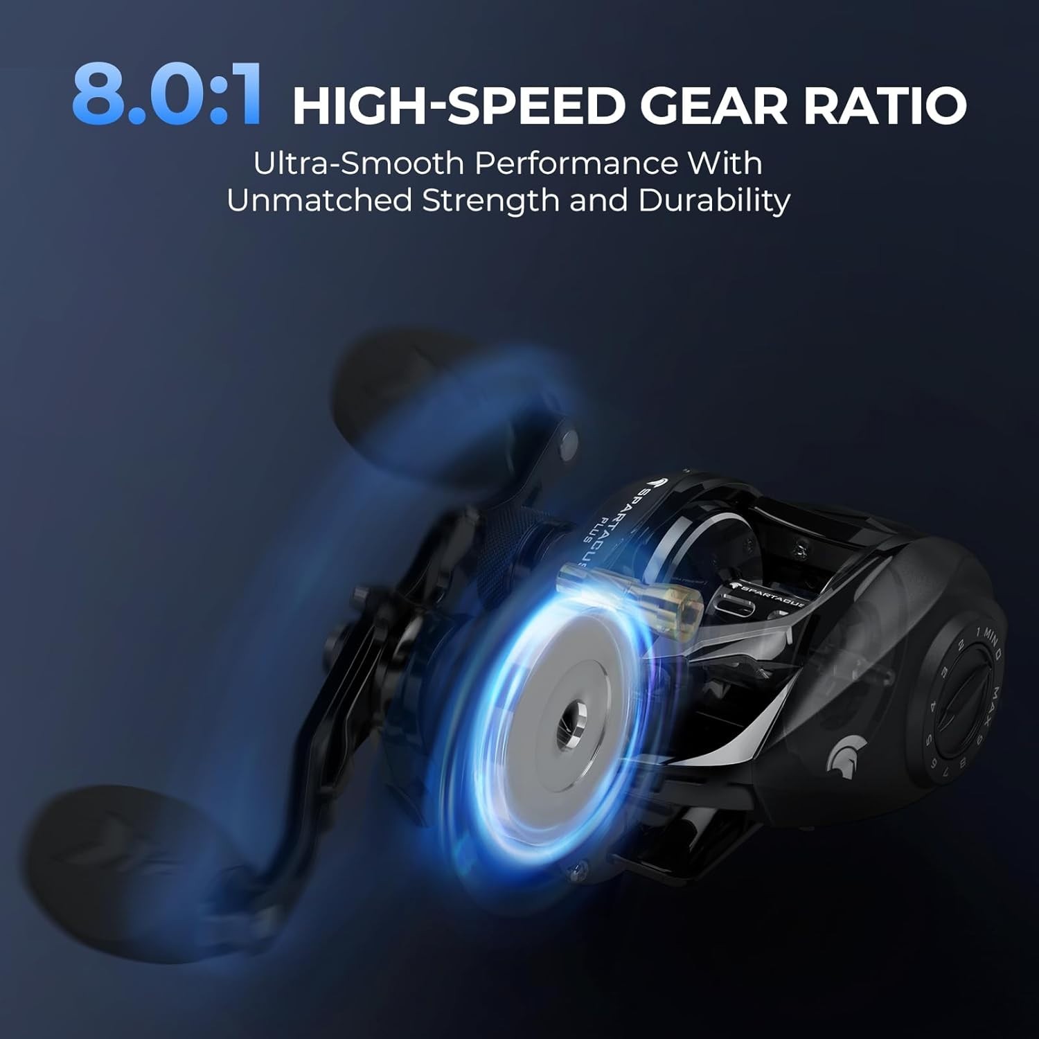 Precision-Crafted Kastking Spartacus II Plus Fishing Reel – 17.6 lbs Drag Power