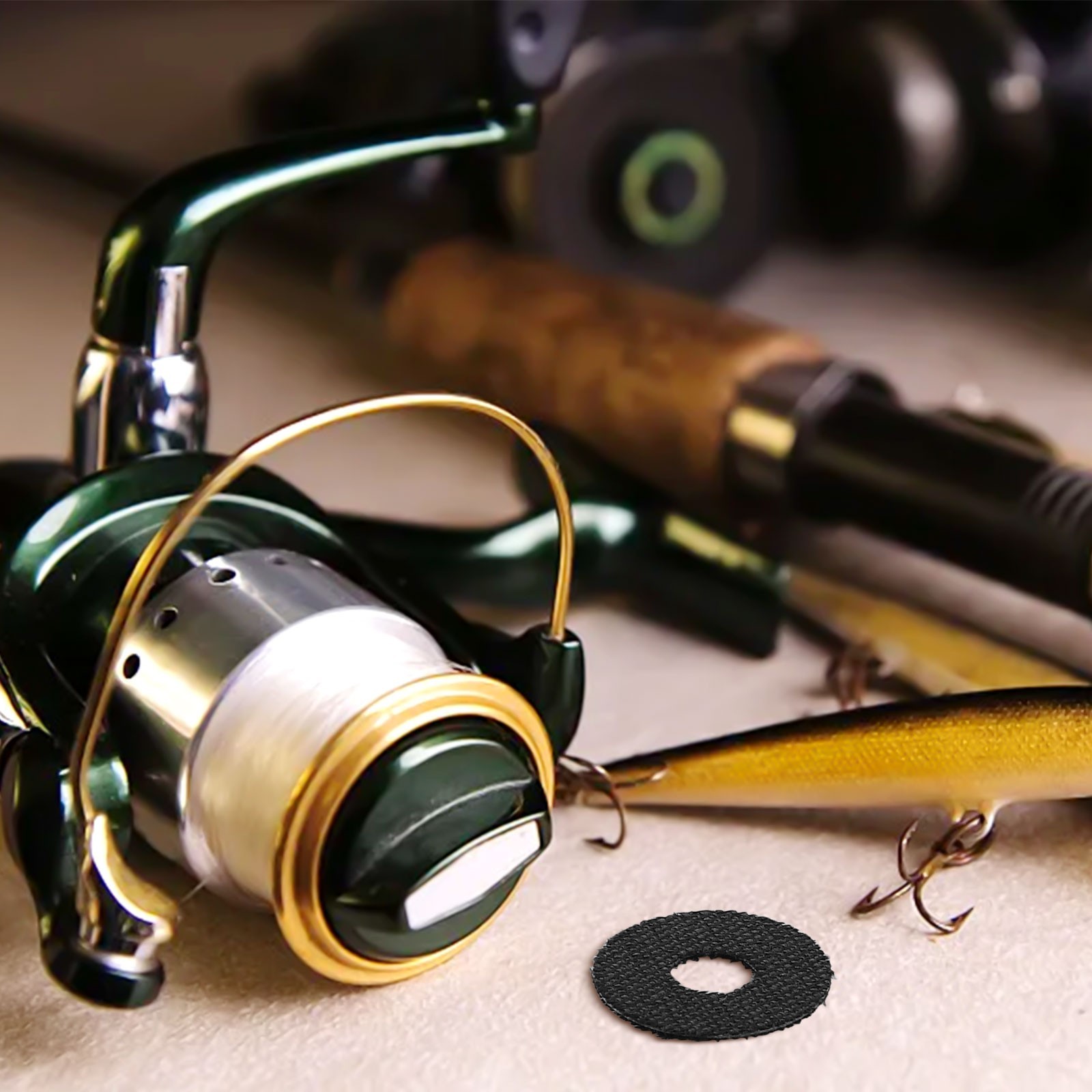 High Quality For Fishing Carbon Fiber Drag Washer Easy To Install Lightweight
