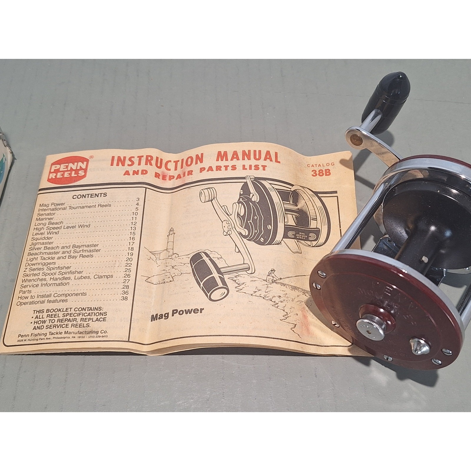 Penn Jigmaster 500SM Fishing Reel Metal Spool NOS CIB w/ Box Papers USA- LOOK!