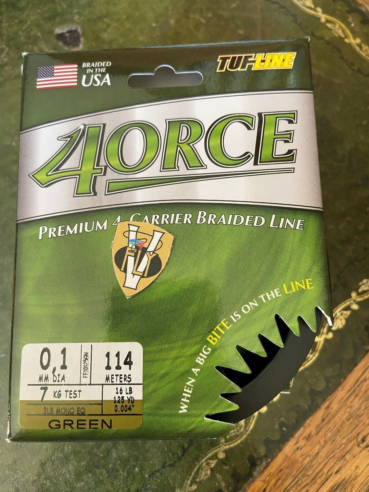Special Moss Green 114M 7KG 16Lbs Tuf Line 4orce Ultimate Multifilament Braid