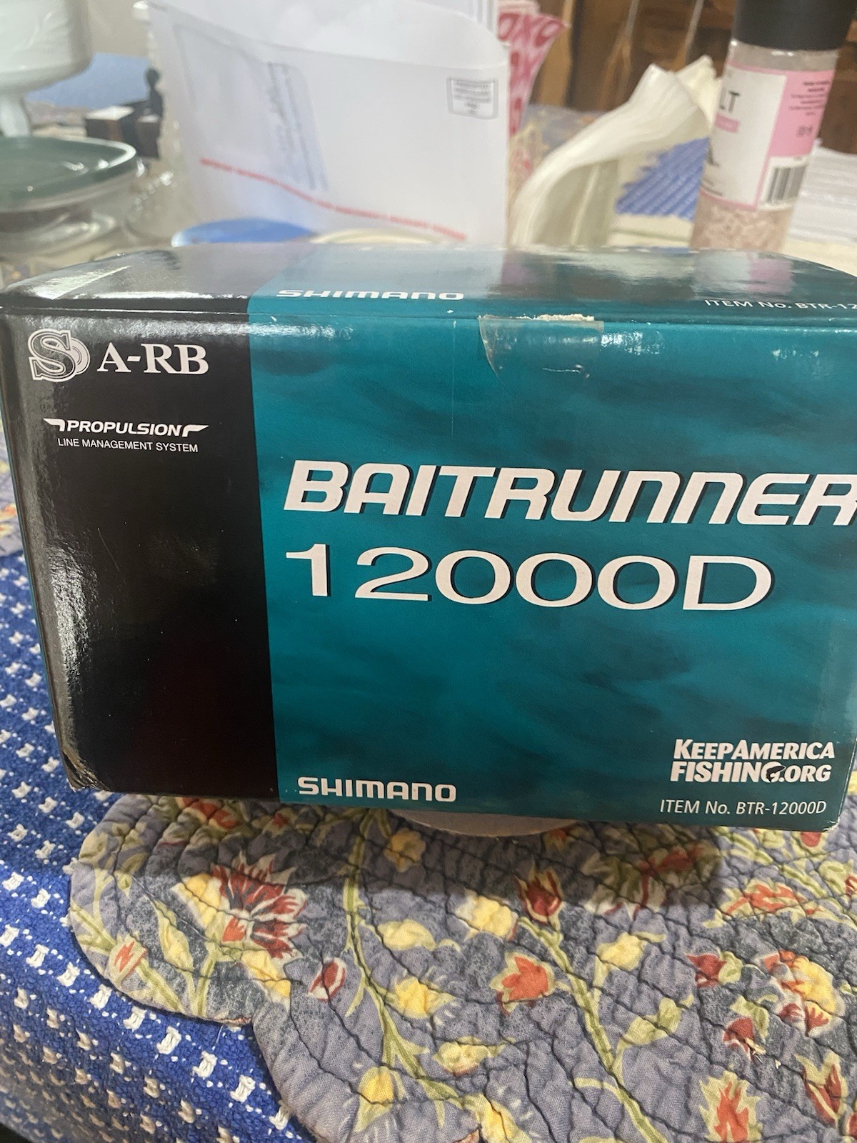 Shimano Baitrunner 12000D 12000 Gold Silver Fishing Reel BTR-12000D