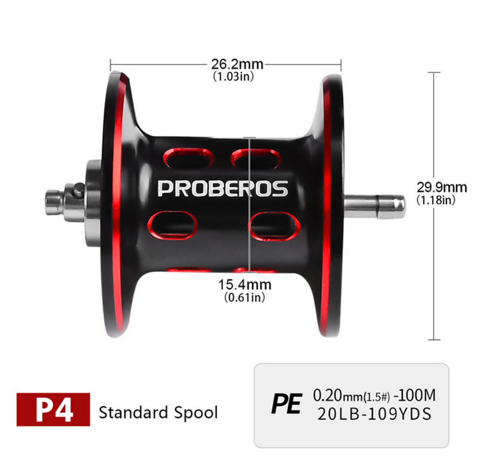 7.2:1 Gear Ratio Metal Fishing Baitcasting Reel Right Hand 8kg/18LB Max Drag