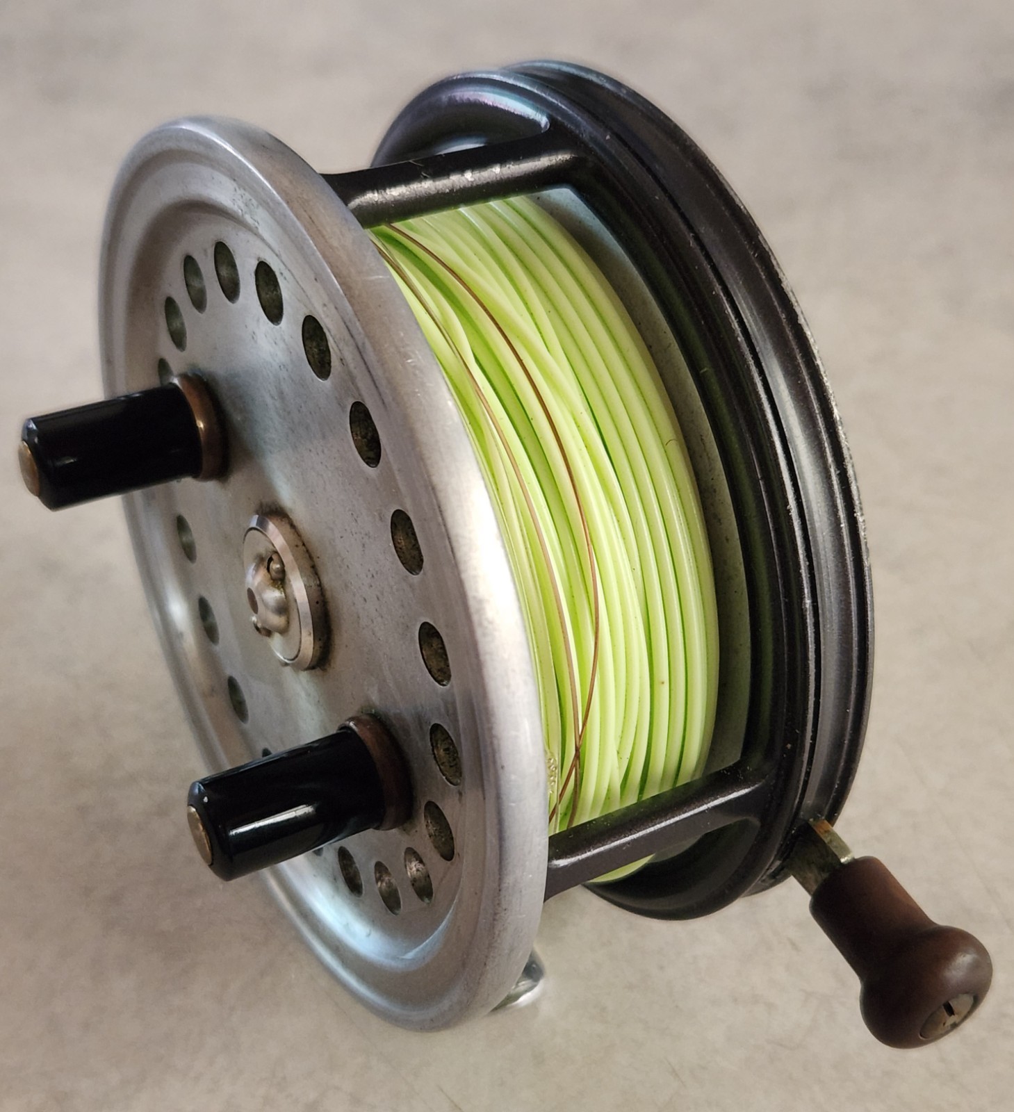 Hardy Silex Superba 4″ Vintage Salmon Fly Reel RHR England Working Fish Emblem