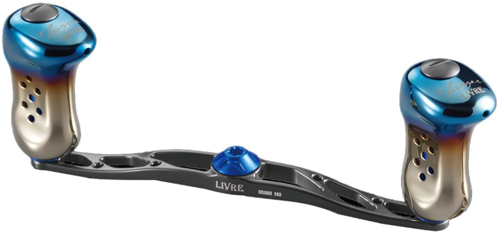 LIVRE Crank 140 FLDK140-TR-GMB Trigger Knob Handle for Daiwa/ABU Gunmetal Blue