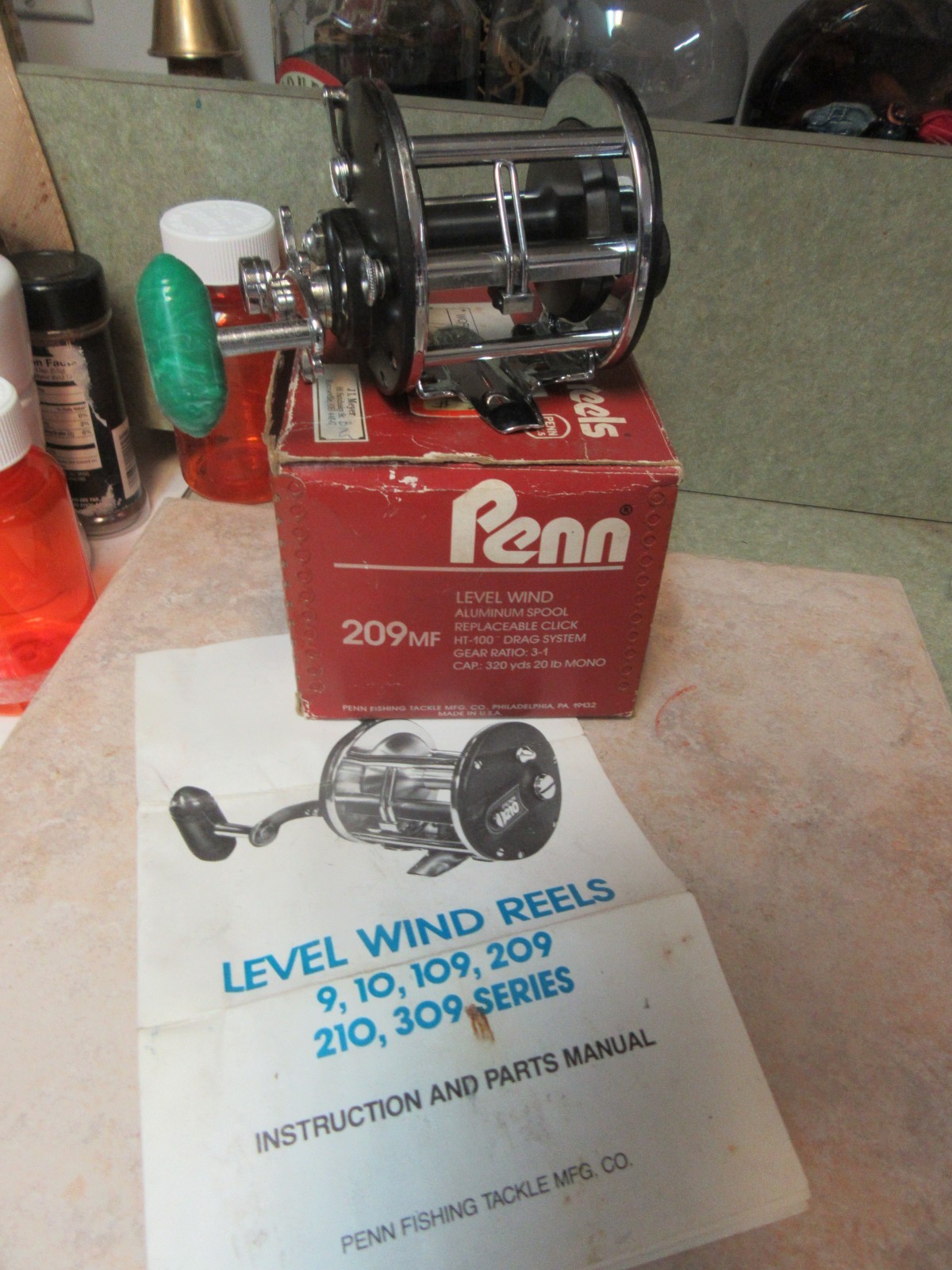 2387D MINTY Penn 209 Boxed Levelwind Med. Game Bottom or Trolling Reel