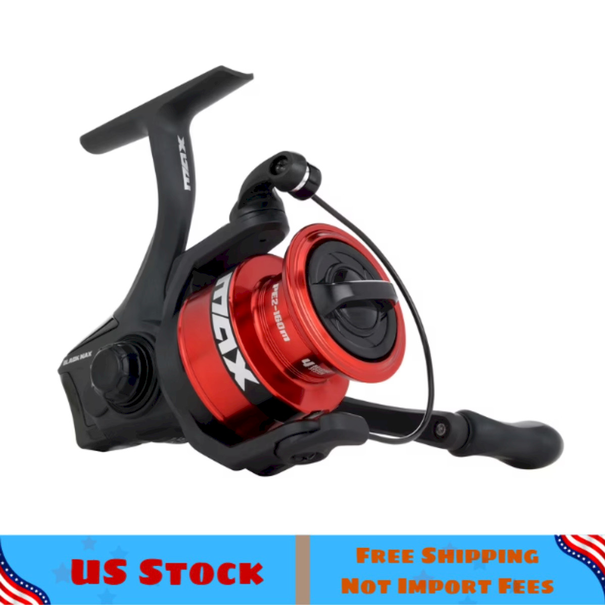 Abu Garcia Black Max Spinning Reel, 4000 Size Fishing Reel