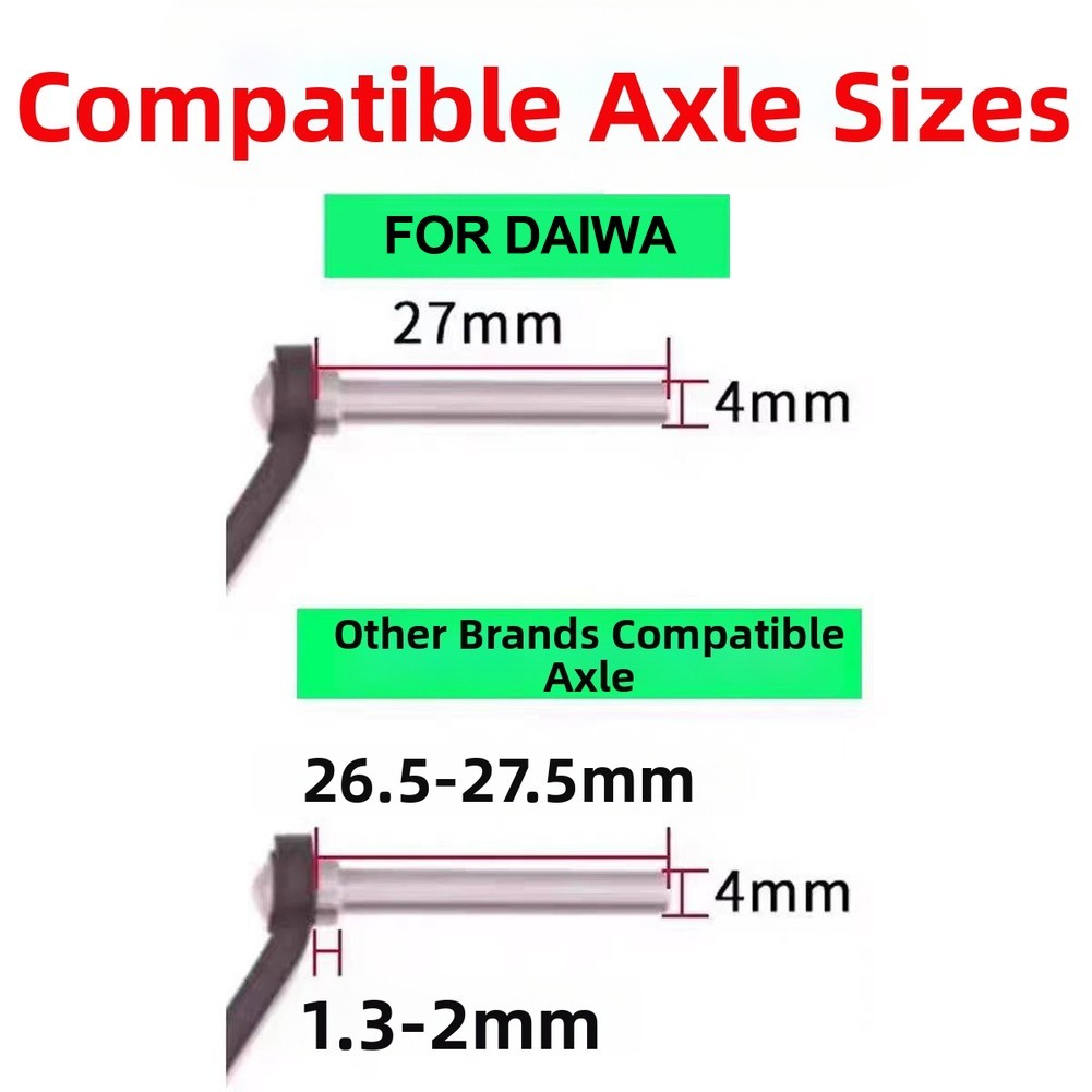 Aluminum Knob Adapter for DAIWA Reels STERLLA FUEGO for exceler for prorex 7.7g