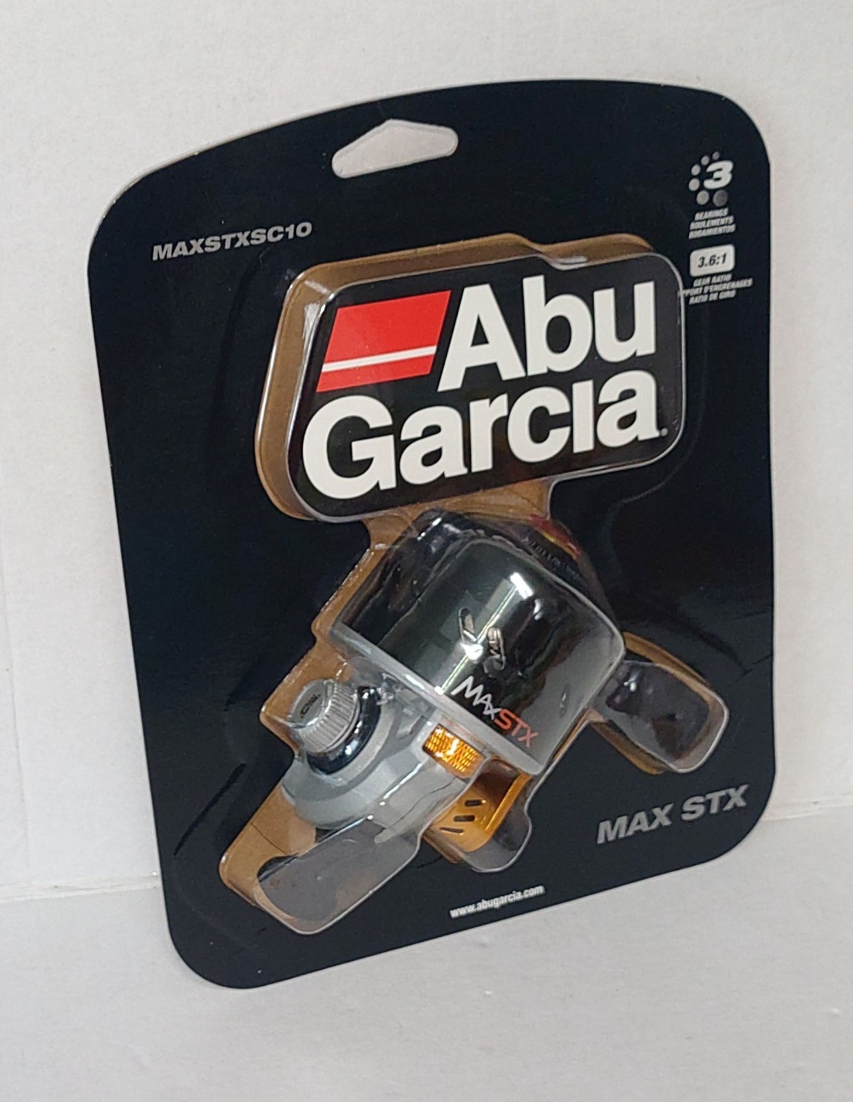 Abu Garcia Spincast Reel MAXSTXSC10 Clam 110/8 3 Bearings 3.6:1 Prespooled NIP