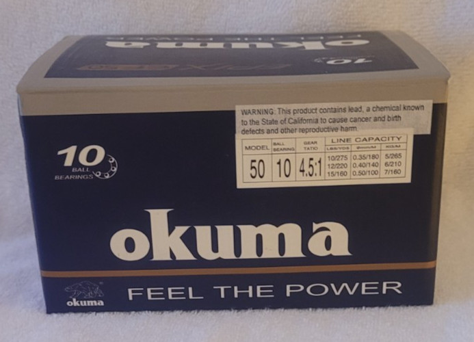 Okuma Epix EF50 Spinning Reel w/ Extra Spool – Brand New in Original Box