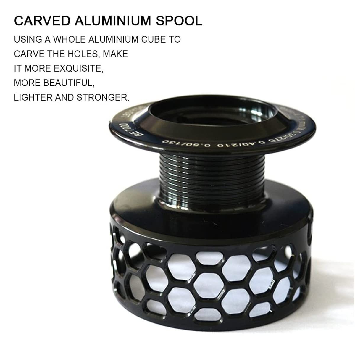 12+1BB Ultra Lightweight Spinning Fishing Reel Carved Aluminum Spool Smooth