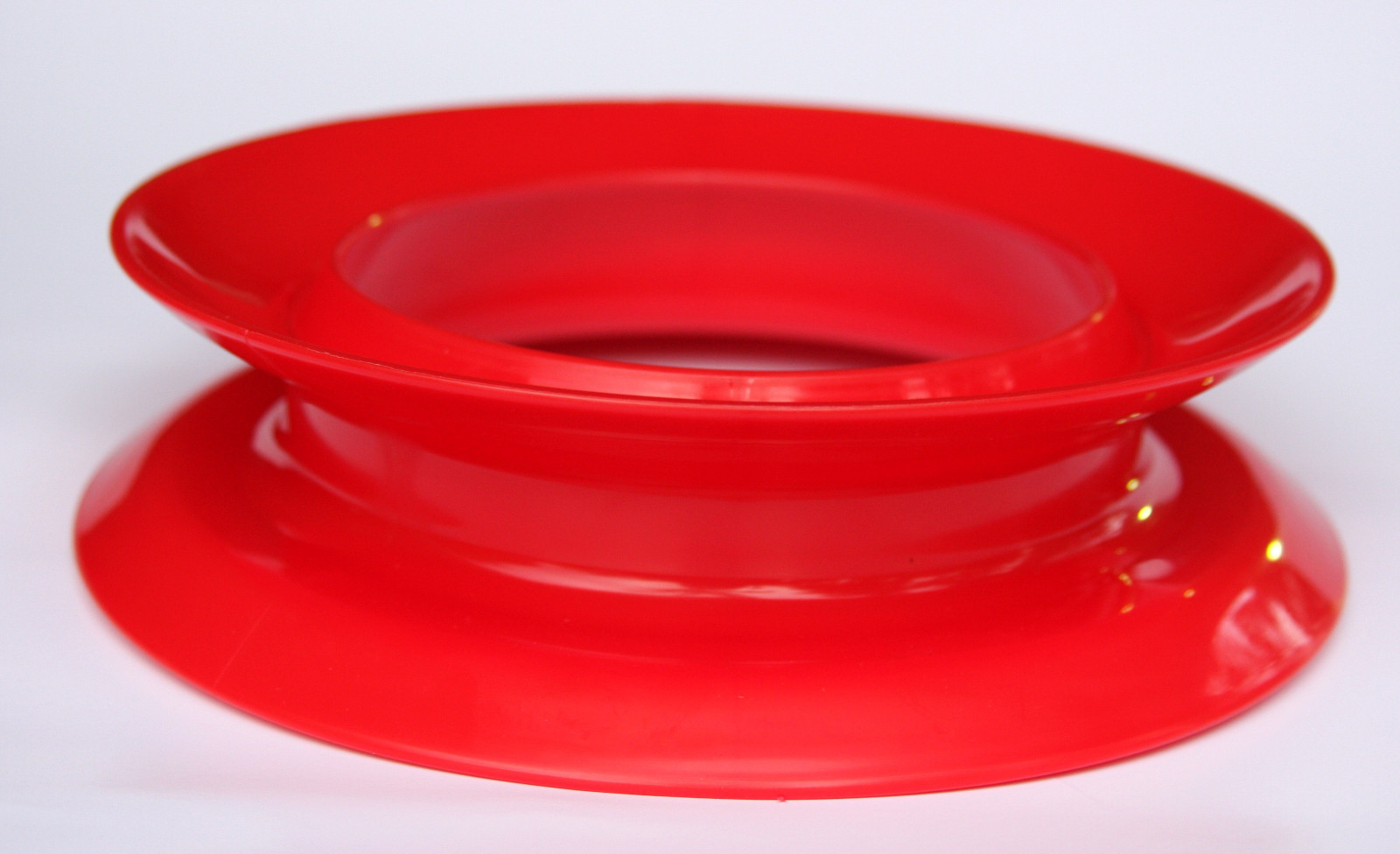 1 HAND REEL CUBAN YOYO cubano fishing cast manual kite line plastic RED 9″ round