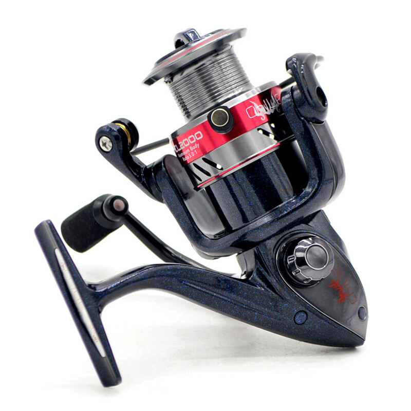 1000 2000 3000 4000 5000 6000 Size Spinning Fishing Reel w/ Metal Body and Spool