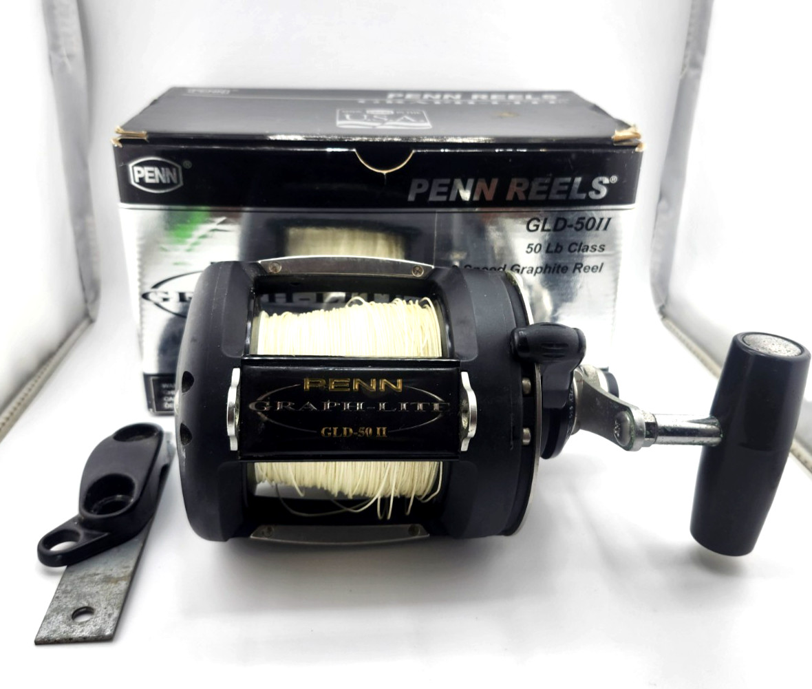 PENN GRAPH-LITE MODEL: GLD-50 II TWO SPEED LEVER DRAG REEL with Box