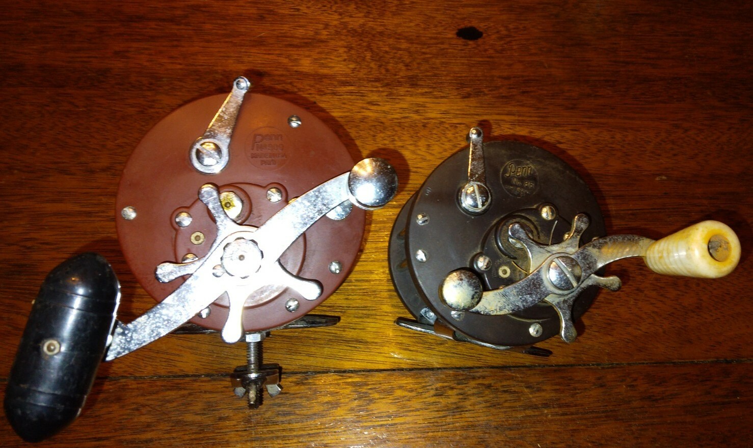ANTIQUE FISHING~A Vintage Penn Peer No. 309 Trolling & Penn Peer No. 85 Lot of 2