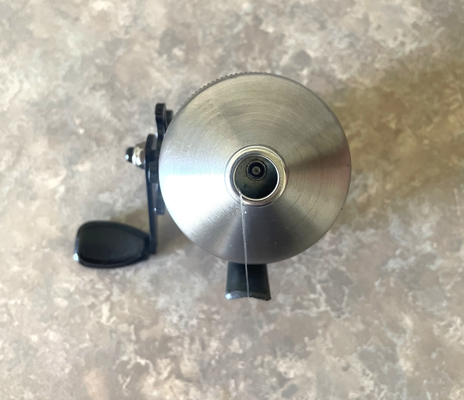 Vintage Zebco Pro Staff 2020 spinning reel, serviced with new 10lb.line added(B)