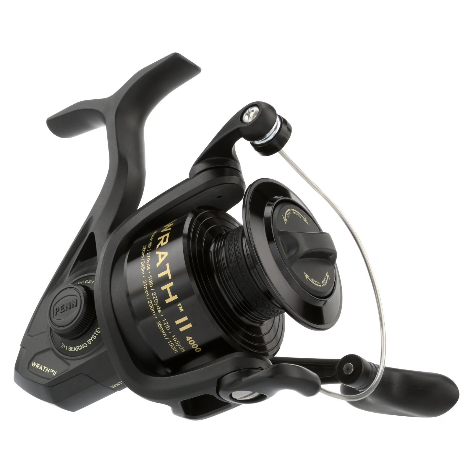 PENN Wrath II Spinning Fishing Reel, 4000 Size Reel, Free Shipping US