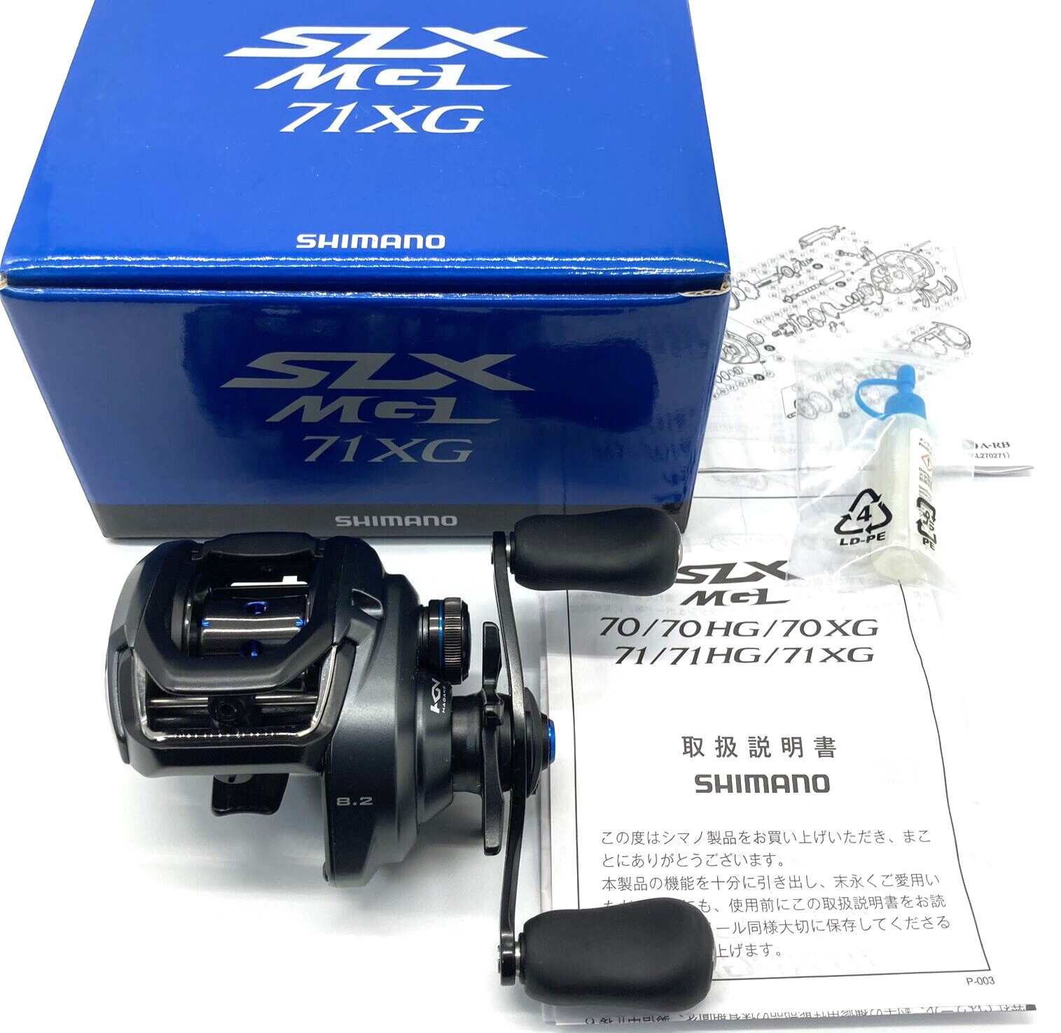 Shimano 19 SLX MGL 71XG Left Handed Bait Casting Reel In Box From JPN „Top Mint“