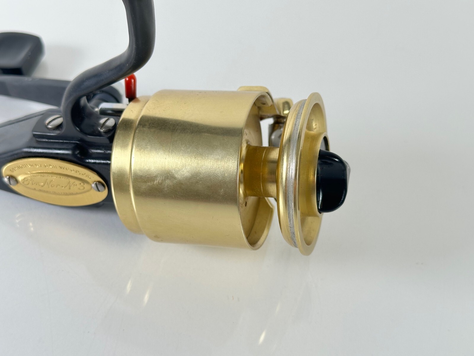 FIN-NOR GOLD No. 3 Right Handle Reel Rare Fly Fishing w/ Box