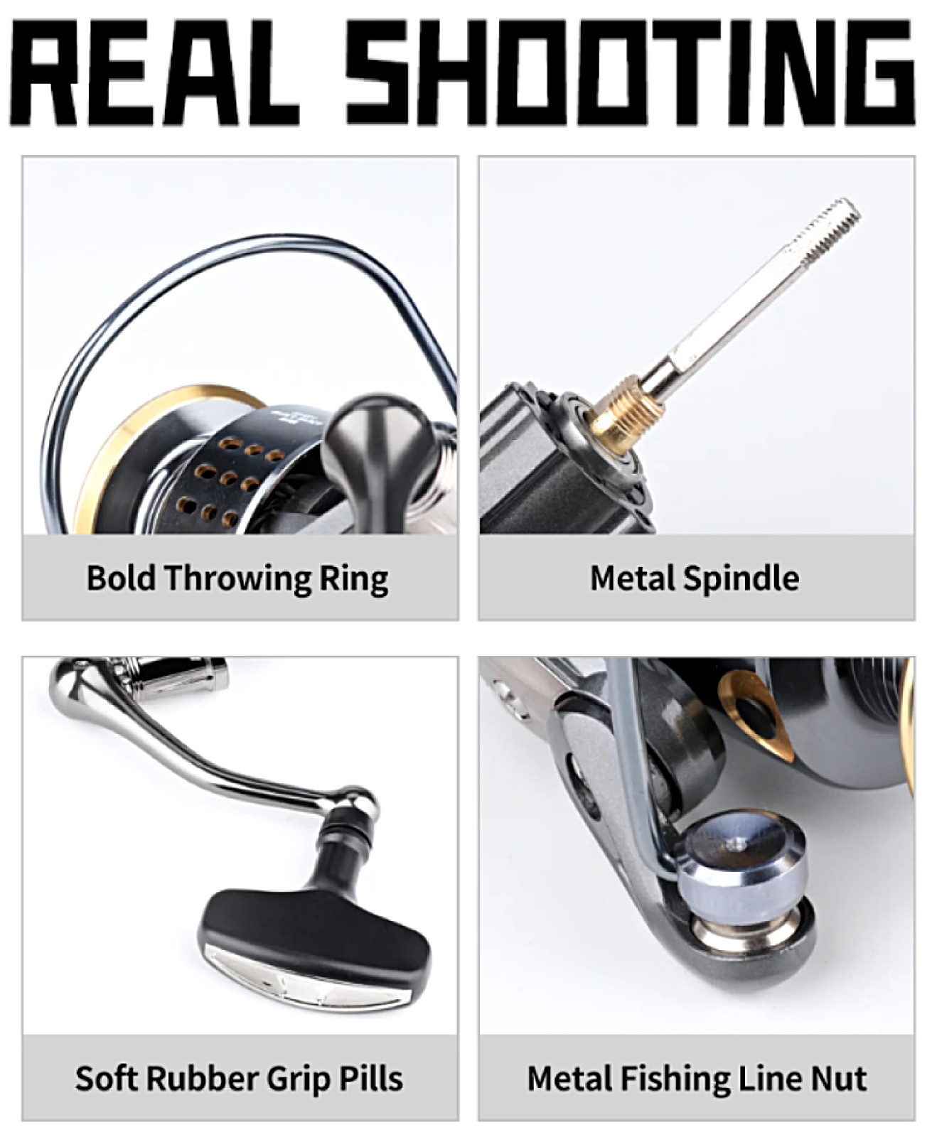 Spinning Fishing Reel 5.2:1 Freshwater Saltwater Right Left Metal Spool Casting