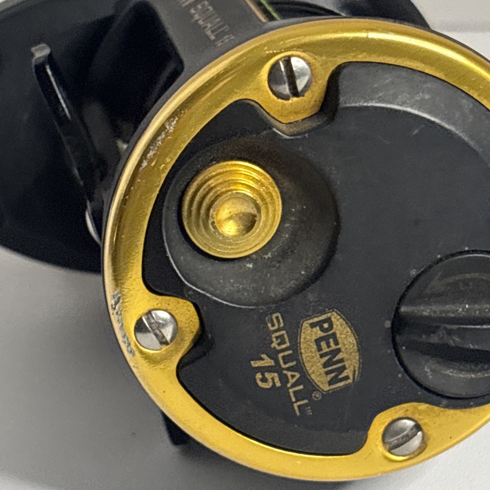 Penn Squall 15 Conventional Saltwater Fishing Reel Black Gold Nice Cosmetic