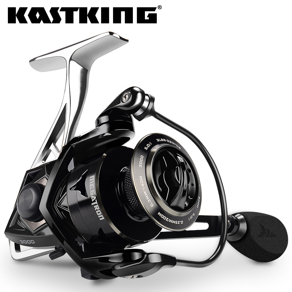 KastKing Megatron 5000 Saltwater Spinning Fishing Reel With 17.6lbs Max Drag