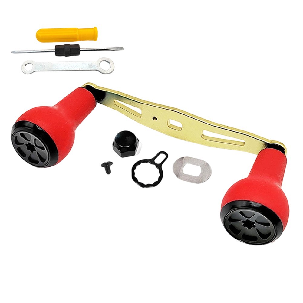 110mm Baitcasting Reel Handle Kit with Silicone Knob for ABU For DAIWA S